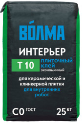 Смесь сухая цементная клеевая Волма Интерьер, 25 кг
