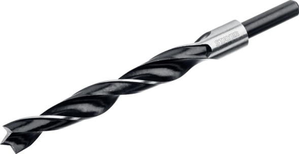 Сверло по дереву Stayer M-type Professional 2942-140-12_z02, спиральное, 12 х 85 х 140 мм, цилиндрический хвостовик