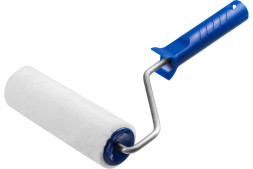 Валик из велюра Зубр 03514-24 с ручкой, 48 х 240 мм, ворс 4 мм, бюгель 8 мм