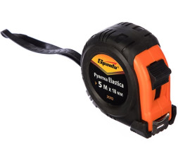 Рулетка Sparta Elastica 31312, 5 м x 18 мм, обрезиненный корпус, ручная фиксация