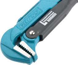 Ключ трубный рычажный, КТР №1, 1"-25мм, цельнокованый, CrV, прямые губки, тип "L", "GROSS" /15601*