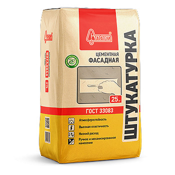 Цементная штукатурка Старатели Фасадная, 25 кг