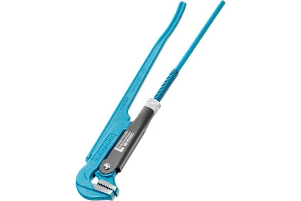 Ключ трубный рычажный, КТР №2, 1,5"-38мм, цельнокованый, CrV, прямые губки, тип "L", "GROSS" /15603