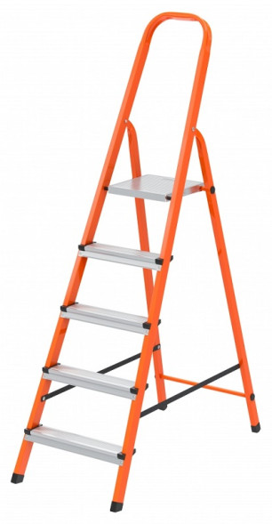 Стремянка Сибртех 97965, 5 ступеней, стальной профиль и ступени