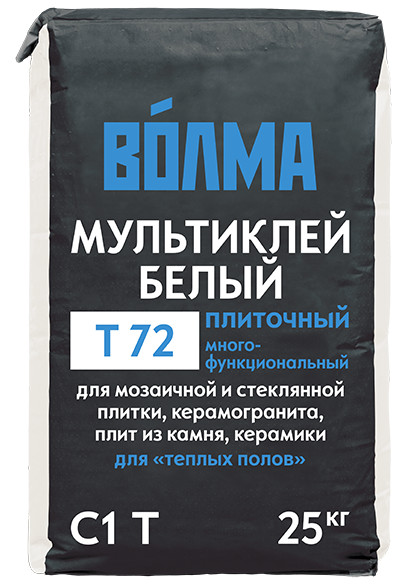 Смесь сухая цементная клеевая Волма Мультиклей Белый, 25 кг