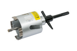 Коронка алмазная по бетону в сборе Hilberg Laser HM201, 68 х 60 мм, безударная, М16/ SDS PLUS