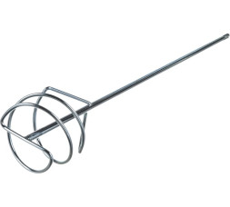 Насадка для миксера Gepard GP4250-10, 100х600 мм, шестигранный хвостовик, для песчано-гравийных смесей, оцинкованная