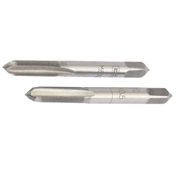 Метчик ручной Сибртех 76613, М5 х 0,8 мм, правый, комплект 2 штуки, 9ХС