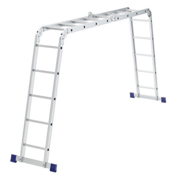 Лестница шарнирная Сибртех 97884, 2х4+2х5, алюминиевая