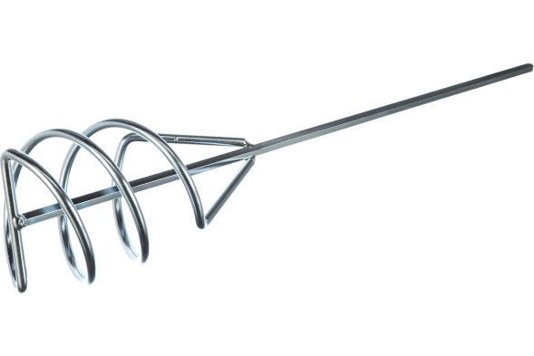 Насадка для миксера Сибртех 84815, 120х10х570 мм, шестигранный хвостовик, для штукатурнх смесей, оцинкованная сталь