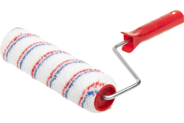 Валик из полиакрила Зубр Гирпаинт 03511-25_z02 с ручкой, 48 х 240 мм, ворс 12 мм, бюгель 8 мм