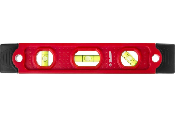 Уровень строительный магнитный Зубр Торпедо 3459, 230 мм, 3 глазка