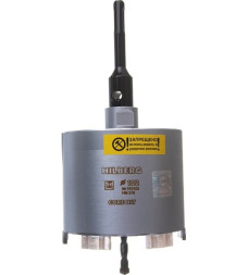 Коронка алмазная по бетону в сборе Hilberg Laser HM210, 102 х 90 мм, безударная, М16/SDS PLUS