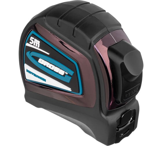 Рулетка Gross Doppelhaken 31123, 5 м х 19 мм, нейлоновое покрытие, двусторонний зацеп, автоматическая  фиксация