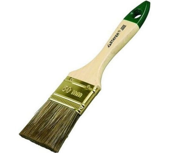 Кисть плоская Stayer 01031-25, 1,0&amp;quot; (25 мм), искусственная щетина, деревянная ручка
