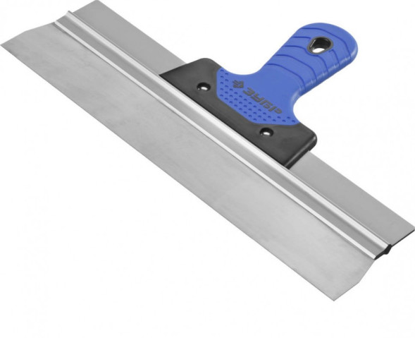 Шпатель фасадный из нержавеющей стали Зубр 10049-35_z03 с двухкомпонентной ручкой, 350 мм