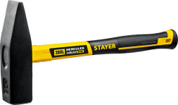 Молоток слесарный Stayer Hercules Professional 20050-20_z02, 2000 гр, квадратный боек, фибергласовая обрезиненная рукоятка