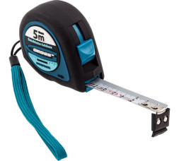 Рулетка Gross Ergonomisch 31102, 5 м х 19 мм, обрезиненный корпус, зацеп с магнитом