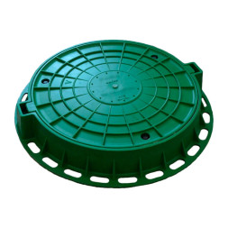 Люк полимерный, цвет зеленый