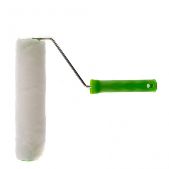 Валик из искусственного меха Сибртех 80114 с ручкой, 48х250 мм, ворс 15 мм, бюгель 6 мм