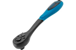 Ключ-трещотка, 1/2", CrV, 72 зуба, двухкомпонентная рукоятка, Comfort, "GROSS" /14082