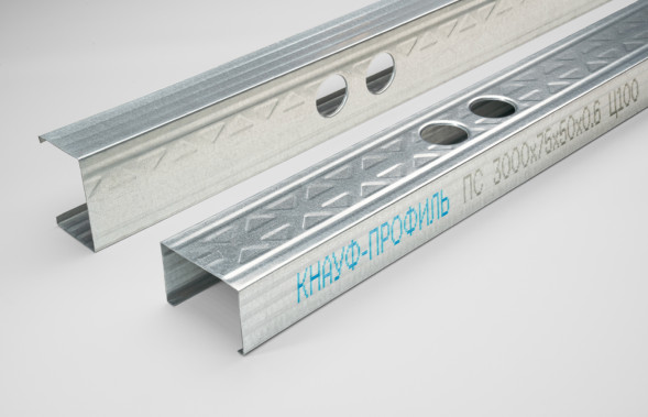 Профиль стоечный(ПС), 100мм х 50мм,  L-6000мм, Кнауф
