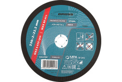 Круг отрезной по металлу Gross 74389, 230х2,0х22,0 мм