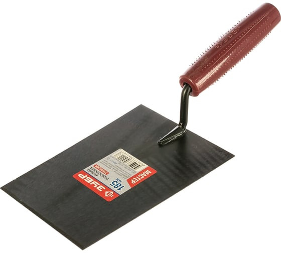 Кельма отделочника стальная Зубр КО 08215-1 Трапеция с пластиковой ручкой, 185 мм