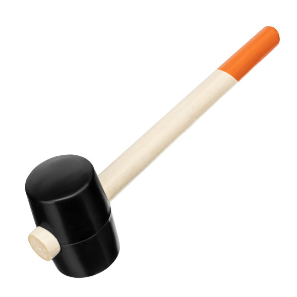 Киянка Sparta 111505, 450 гр, черная резина, обратная деревянная рукоятка