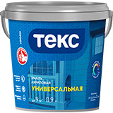 Эмаль универсальная Профи Текс, глянцевая, база А, 2,7 л, RAL 7004