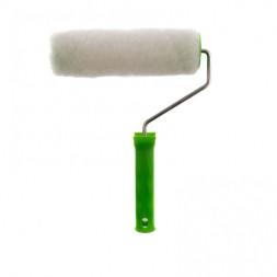 Валик из натурального меха Сибртех 80123 с ручкой, 48х200 мм, ворс 12 мм, бюгель 6 мм
