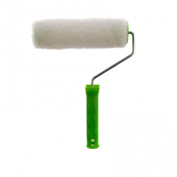 Валик из натурального меха Сибртех 80123 с ручкой, 48х200 мм, ворс 12 мм, бюгель 6 мм