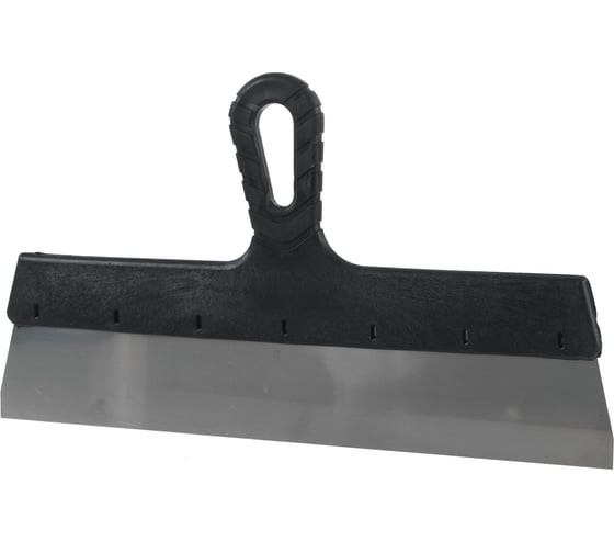 Шпатель фасадный из нержавеющей стали Зубр 10077-35 с пластмассовой ручкой, 350 мм