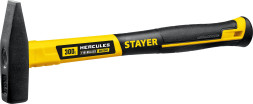 Молоток слесарный Stayer Hercules Professional 20050-03_z02, 300 гр, квадратный боек, фибергласовая обрезиненная рукоятка