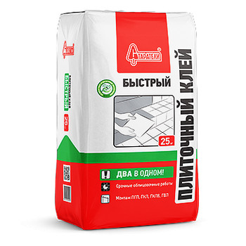 Клей плиточный Старатели Быстрый, 25 кг