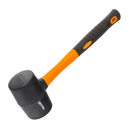 Киянка Sparta 11126, 450 гр, черная резина, фибергласовая рукоятка