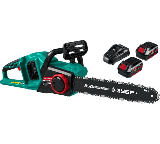 Цепная пила Зубр ПЦЛ-3635-42, 2x18 В, 4 А*ч