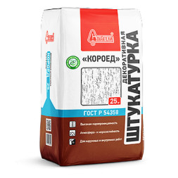 Декоративная штукатурка Старатели Короед 2 мм, 25 кг