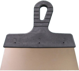 Шпатель фасадный из нержавеющей стали Lux 1040350 c пластмассовой ручкой, 350 мм