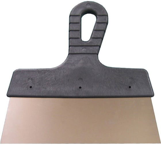 Шпатель фасадный из нержавеющей стали Lux 1040350 c пластмассовой ручкой, 350 мм