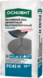 Наливной пол цементный Основит Ниплайн FC 42 H высокопрочный, 25 кг