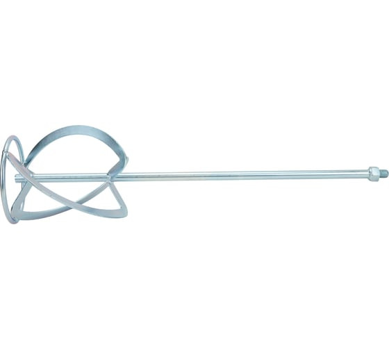 Насадка для миксера Сибртех 848957, 140х590 мм, хвостовик резьба М14, для тяжелых растворов, оцинкованная сталь