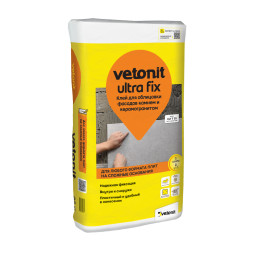 Клей Vetonit Ultra Fix Зима для облицовки плиткой при отрицательной температуре, 25 кг