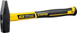 Молоток слесарный Stayer Hercules Professional 20050-04_z02, 400 гр, квадратный боек, фибергласовая обрезиненная рукоятка