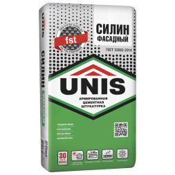 Штукатурка цементная Unis Силин Фасадный, 25 кг