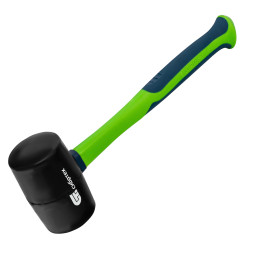 Киянка Сибртех 11165, 680 гр, черная резина, фибергласовая рукоятка