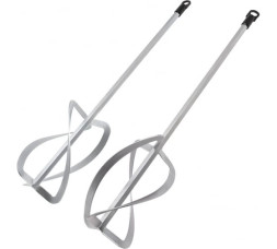 Насадка для миксера Denzel 84839, 220х560 мм, хвостовик HEX13, оцинкованная сталь, упаковка - 2 шт.