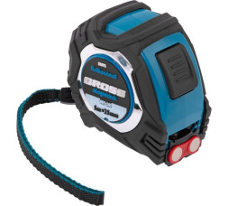 Рулетка Gross Magnetisch 32572, 5 м х 25 мм, обрезиненный корпус, зацеп с магнитом, автоматическая фиксация