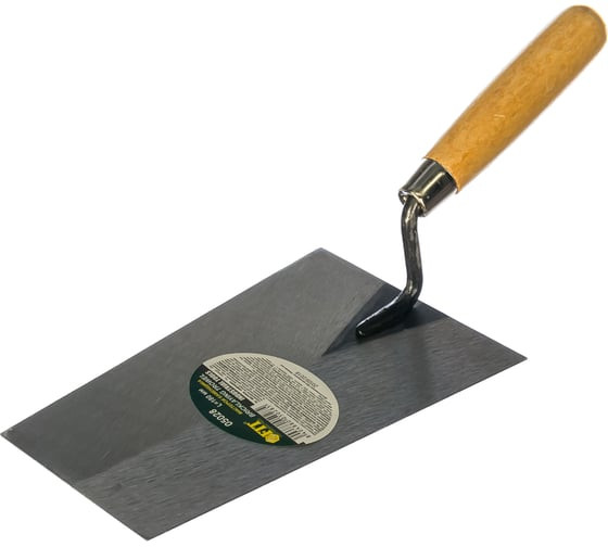Кельма трапеция Fit 05028 с деревянной ручкой, сталь, 180 мм