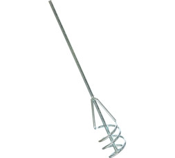 Насадка для миксера Сибртех 848807, 60х400 мм, шестигранный хвостовик, для песчано-гравийных смесей, оцинкованная сталь